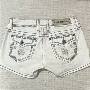 Rock Revival Women's White Denim Shorts